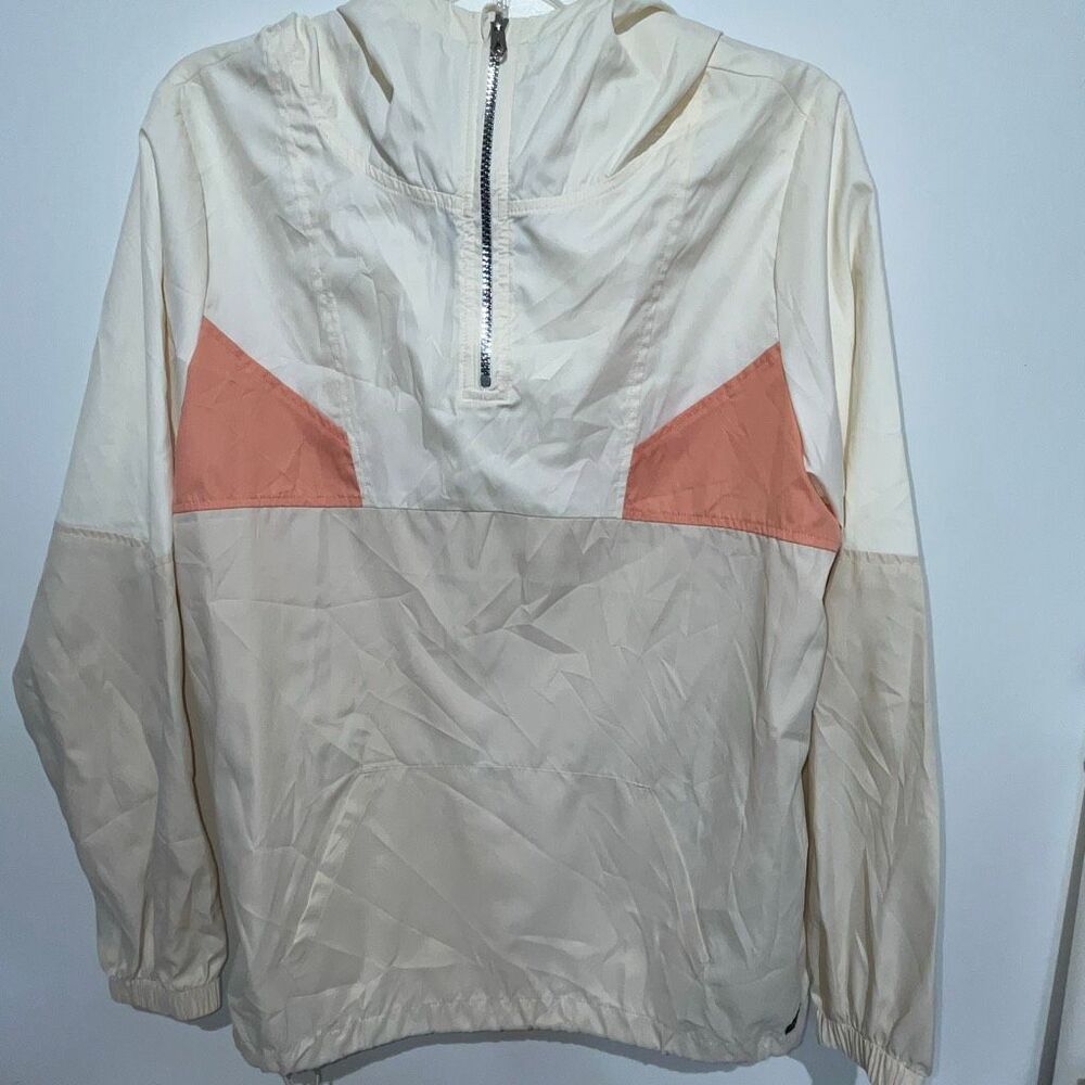 Volcom Women's Multicolor Colorblock Water Resistant Windbreaker Jacket Medium